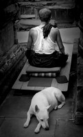 meditators, India